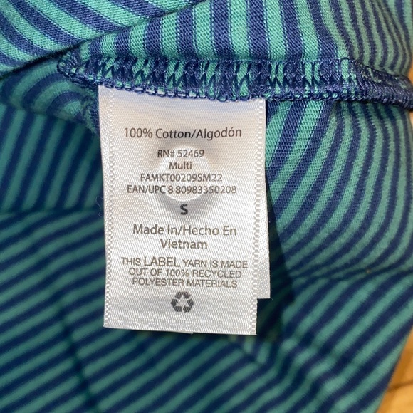 5/$25 NWT!! Free Assembly Men's Striped Polo Shirt - Blue and Yellow Size Small - Picture 4 of 6